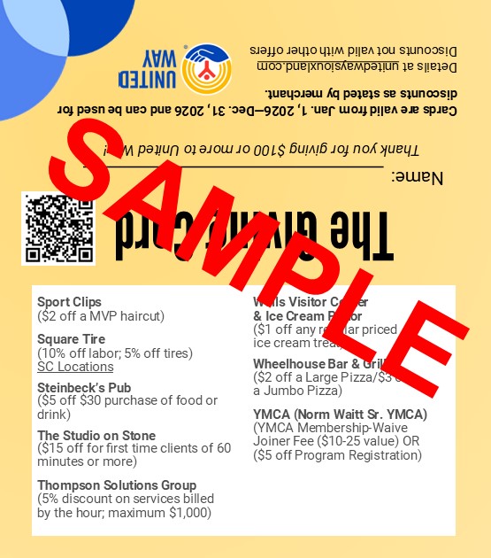 2025 Giving Card SAMPLE